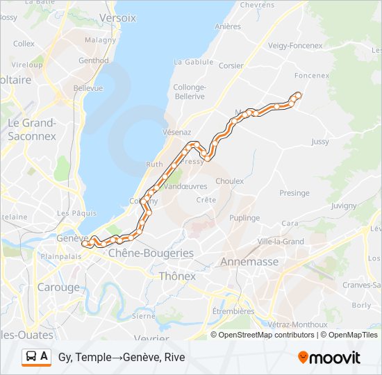 A bus Line Map