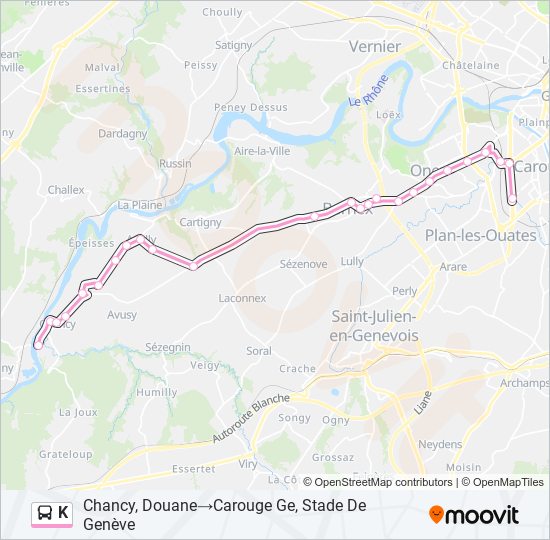 K bus Line Map