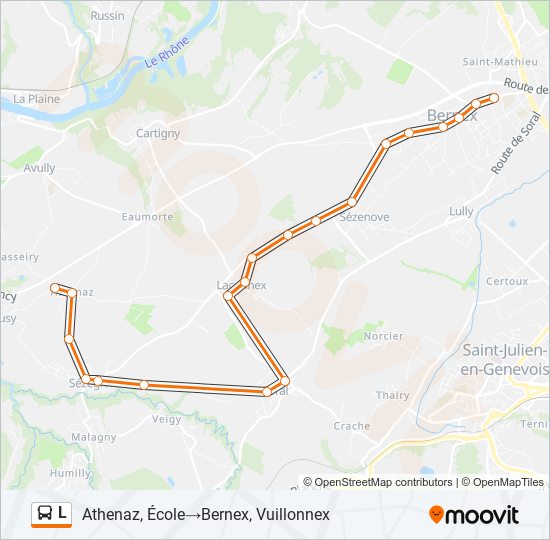 L bus Line Map