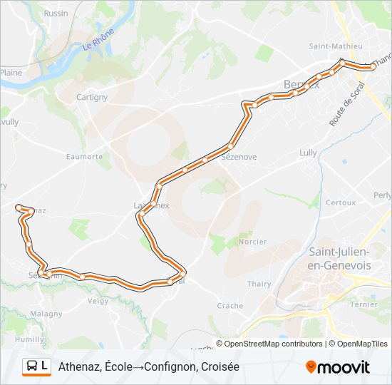L Bus Line Map