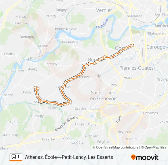 L Bus Line Map