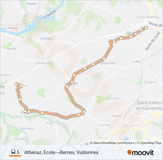 L Bus Line Map