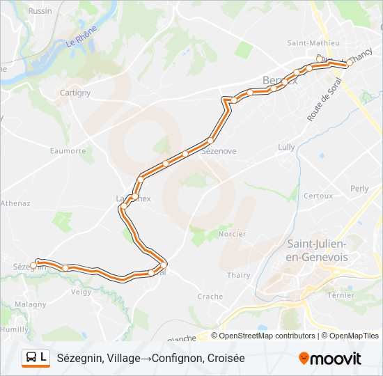L Bus Line Map