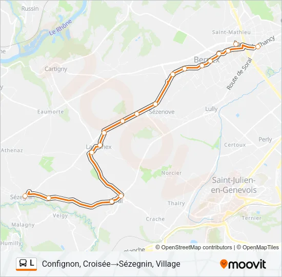 L Bus Line Map