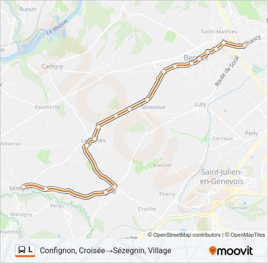 L Bus Line Map