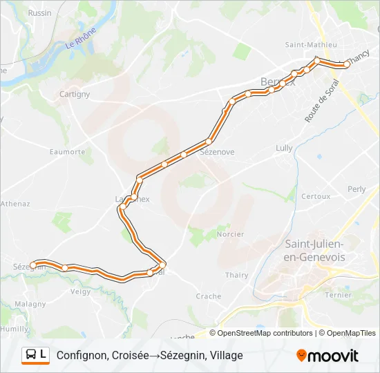 L Bus Line Map