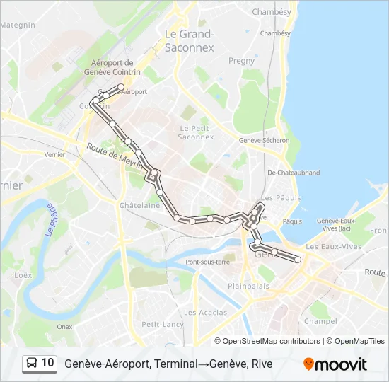 10 Bus Line Map