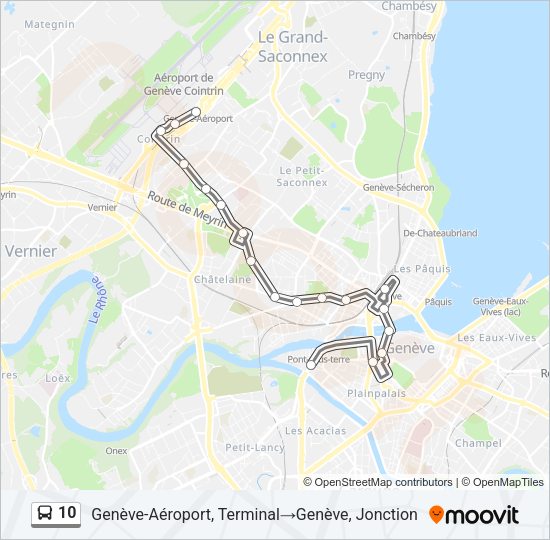 10 Bus Line Map
