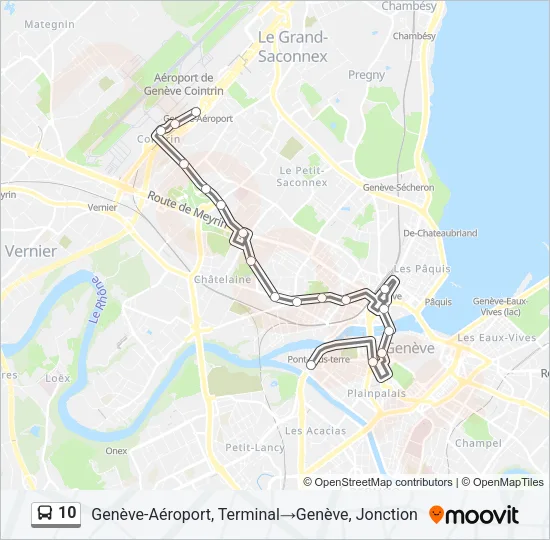 10 Bus Line Map