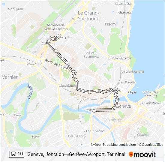 10 Bus Line Map