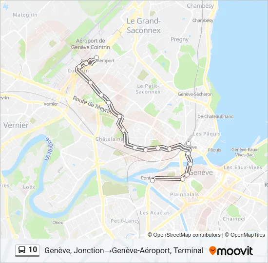 10 Bus Line Map