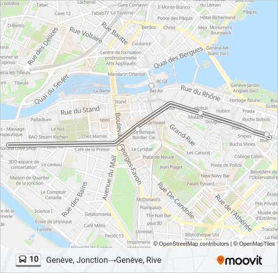 10 Bus Line Map