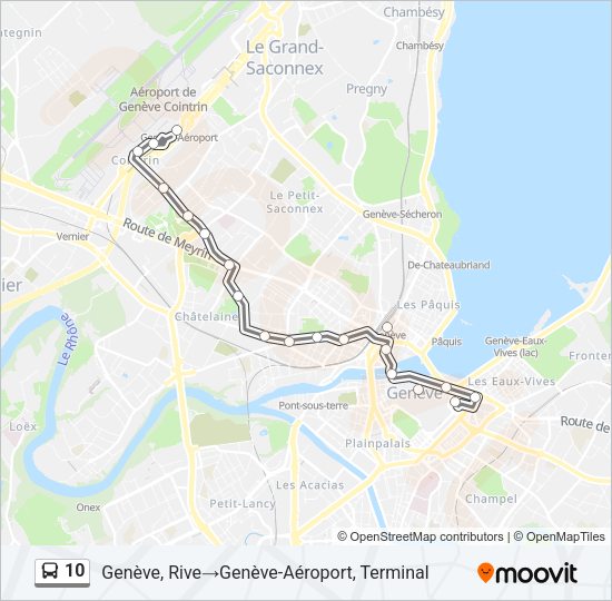 10 Bus Line Map