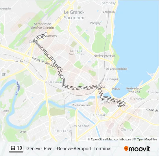 10 Bus Line Map