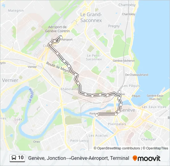 10 Bus Line Map