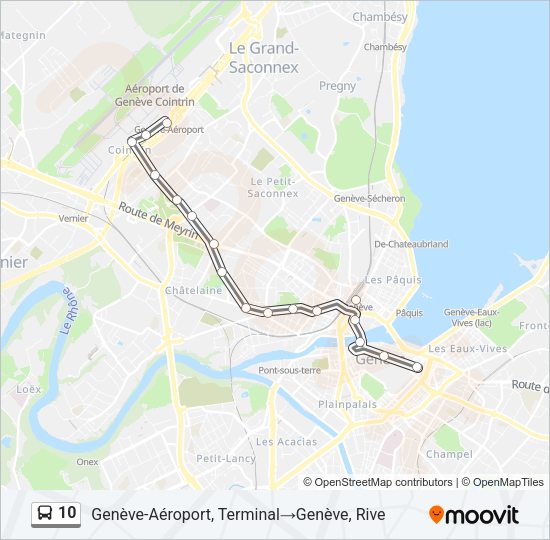 10 Bus Line Map