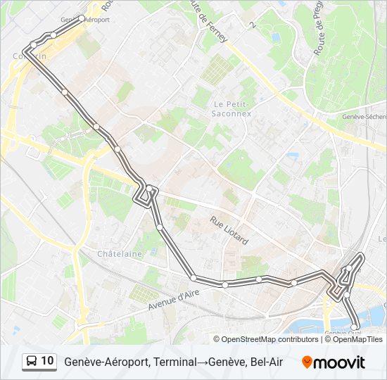 10 Bus Line Map