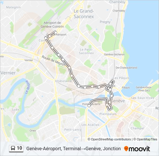 10 Bus Line Map