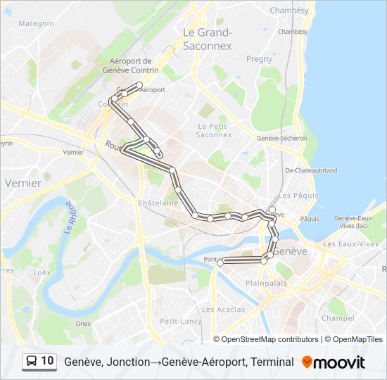 10 Bus Line Map