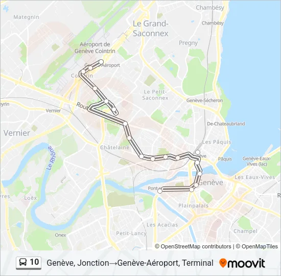 10 Bus Line Map