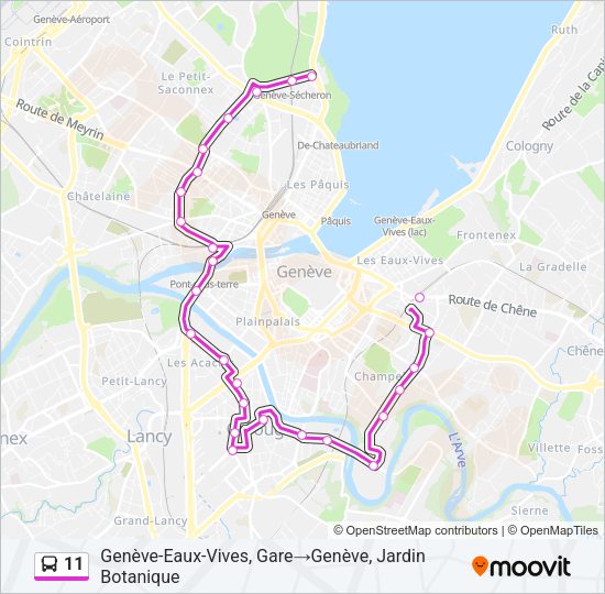 11 Bus Line Map