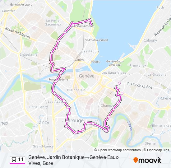 11 Bus Line Map