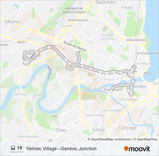 19 Bus Line Map