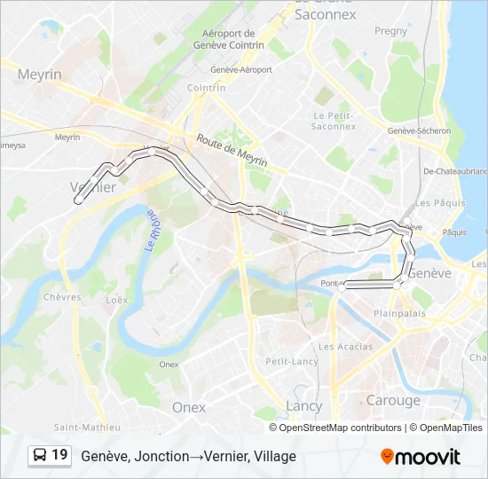 19 Bus Line Map
