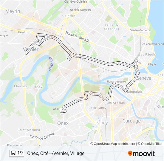 19 Bus Line Map
