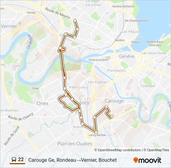 22 Bus Line Map