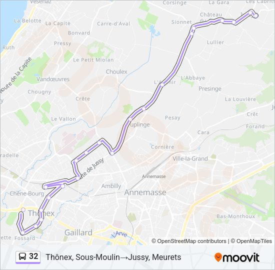 32 Bus Line Map