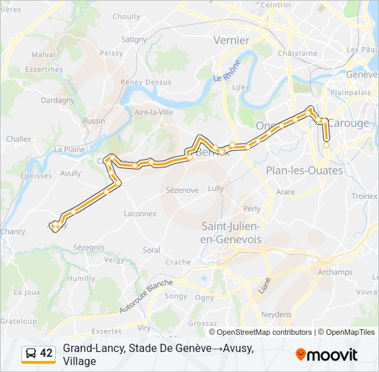 42 Bus Line Map