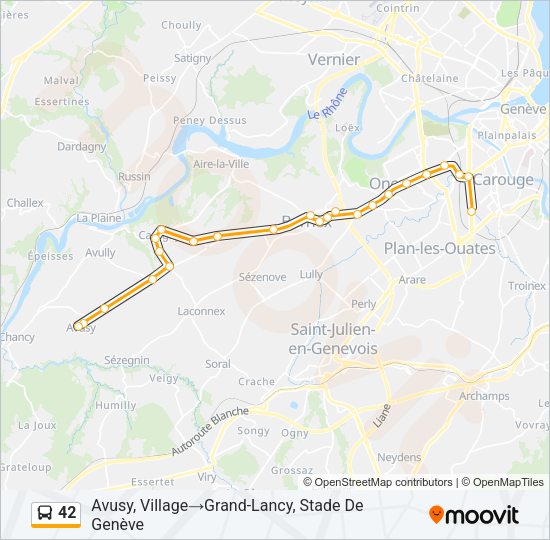 42 Bus Line Map