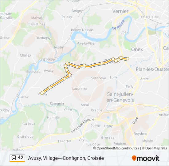 42 Bus Line Map