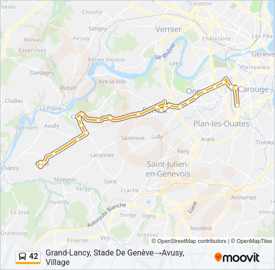 42 Bus Line Map