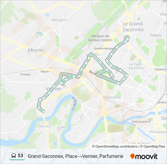 53 Bus Line Map