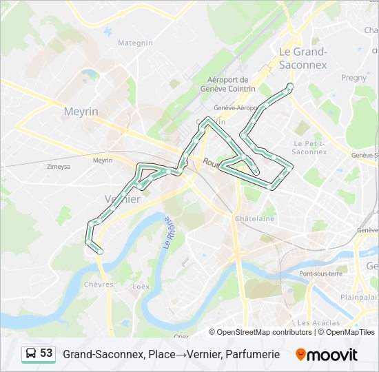 53 Bus Line Map