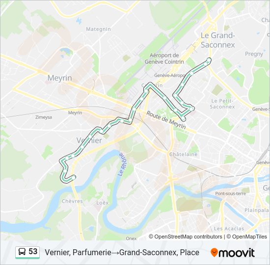 53 Bus Line Map