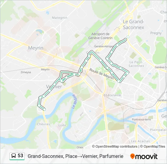 53 Bus Line Map
