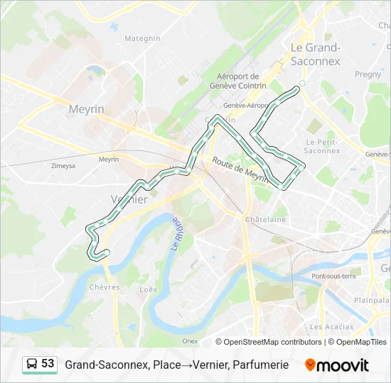 53 Bus Line Map