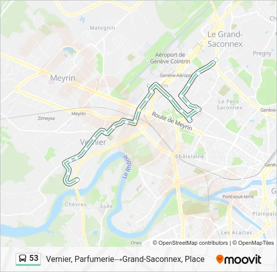 53 Bus Line Map