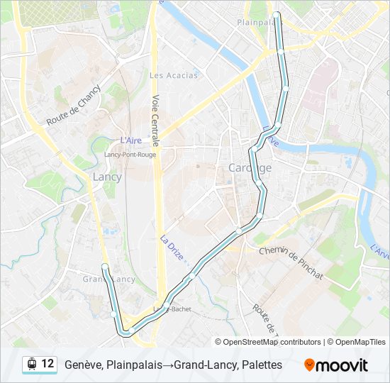 12 light rail Line Map