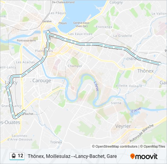 12 Light Rail Line Map