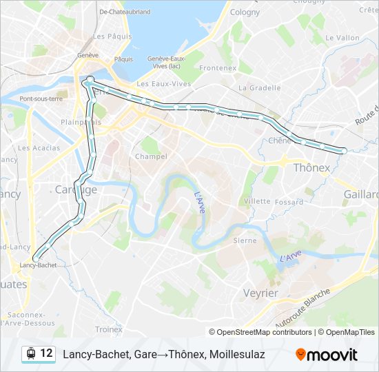 12 Light Rail Line Map