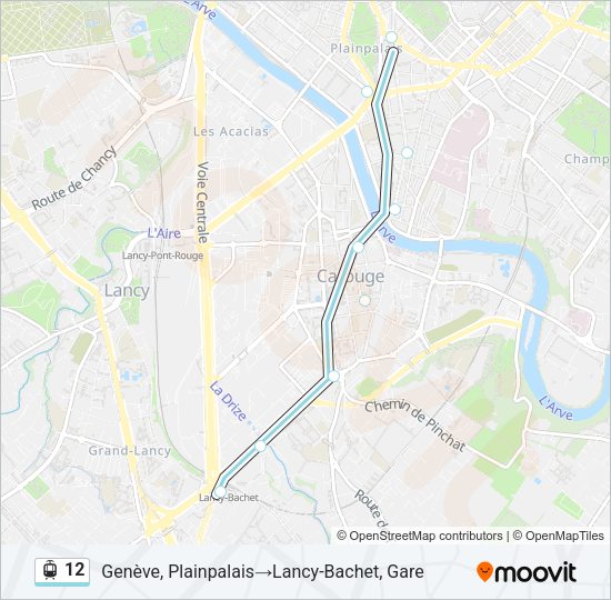 12 Light Rail Line Map