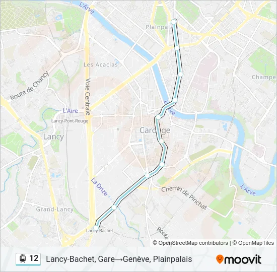 12 Light Rail Line Map