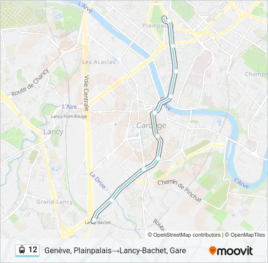 12 Light Rail Line Map