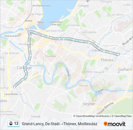 12 light rail Line Map