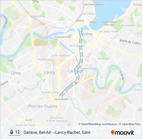 12 Light Rail Line Map