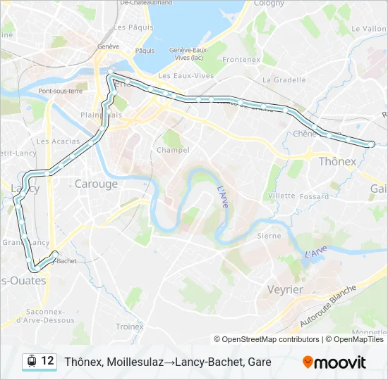 12 Light Rail Line Map